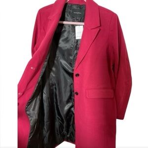Banana Republic Hot Pink Trench Coat